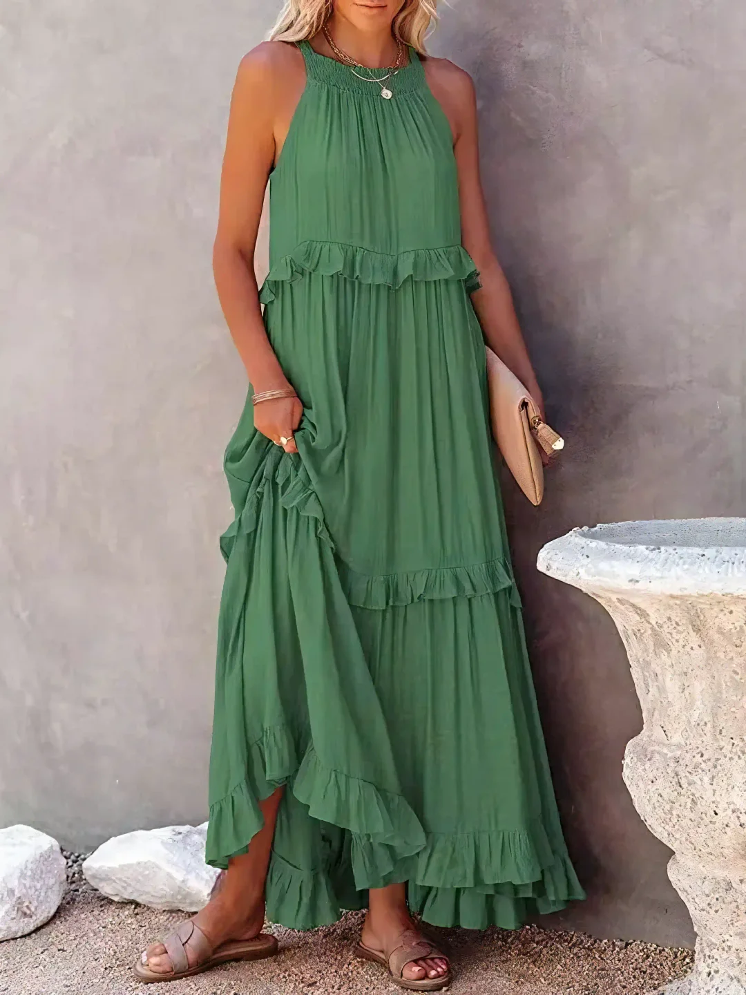 Cherry™ | Flow & Flutter Women Maxi Dress