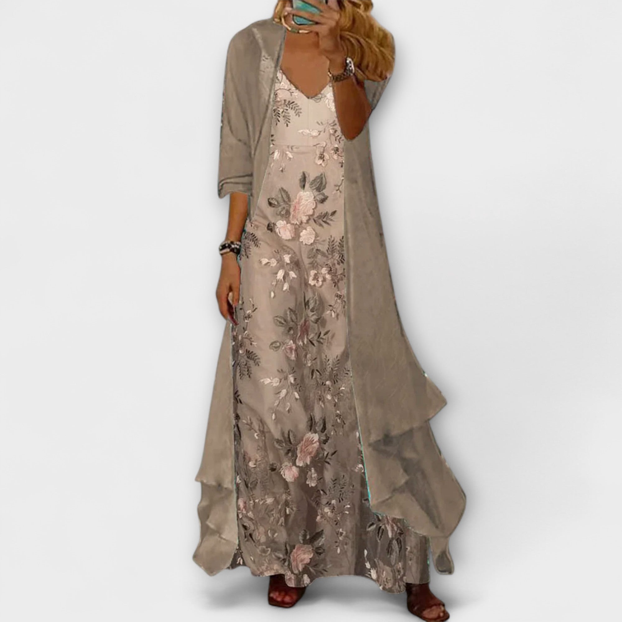 Bryleigh | Elegant Women Maxi Dress Two-Piece Set