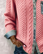 Jane | Soft Denim Patchwork Shirt