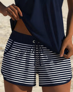 Nikita™ | Striped Simple Tankini Boxer