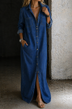 Dylana | Denim Button Down Dress