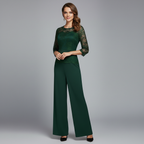 Diana™ Elegant Jumpsuit | Lace Evening Jumpsuit