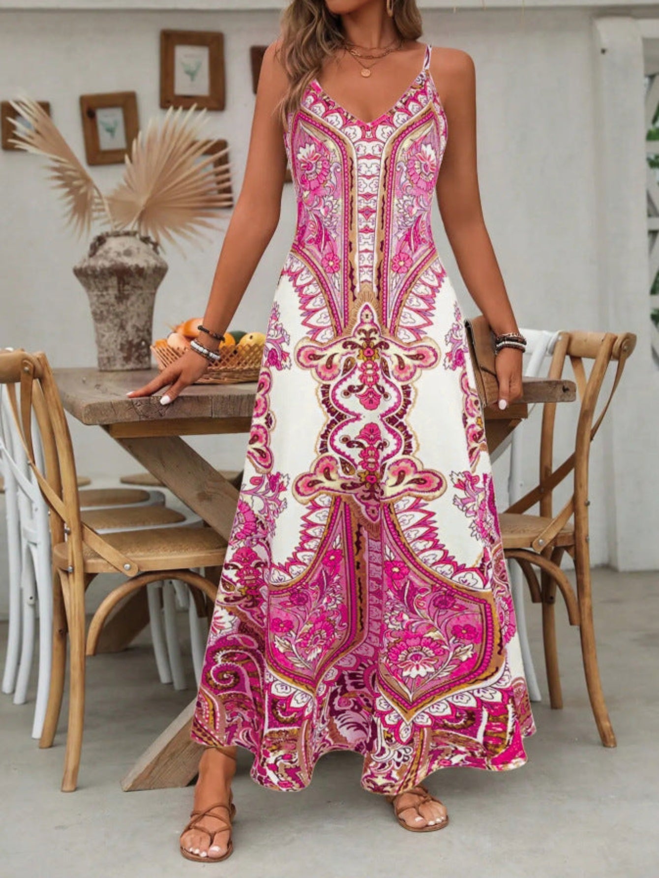 Jayzhel™ | Chic Summer Sleeveless Strap Maxi Dress