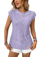 DELICE™ | Women Lightweight Knit Chic Tee