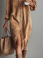 Aurovia | Women Chic Flared Hem Dress