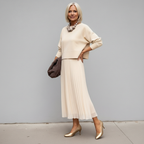 Emmie™ Elegant Two-Piece Set | Effortless Knit Layered Dress Set