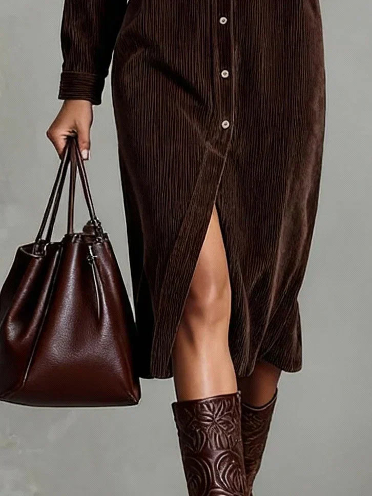 Aurovia | Women Chic Flared Hem Dress