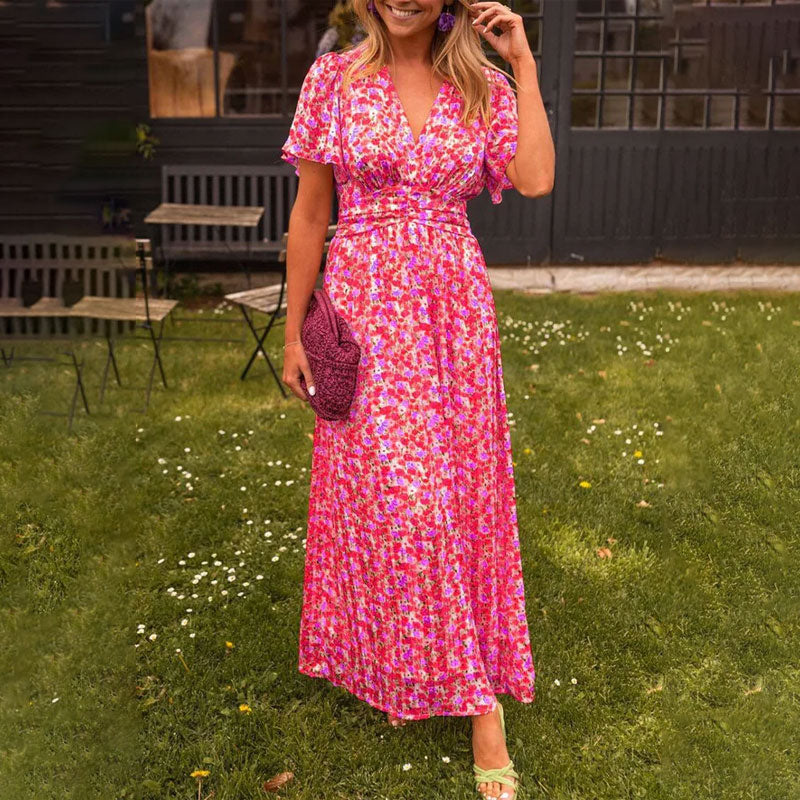Freyja™ | Classic Women V-Neck Dress