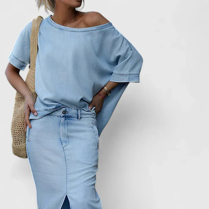 Averlynn | Women Elegant Maxi Skirt Set